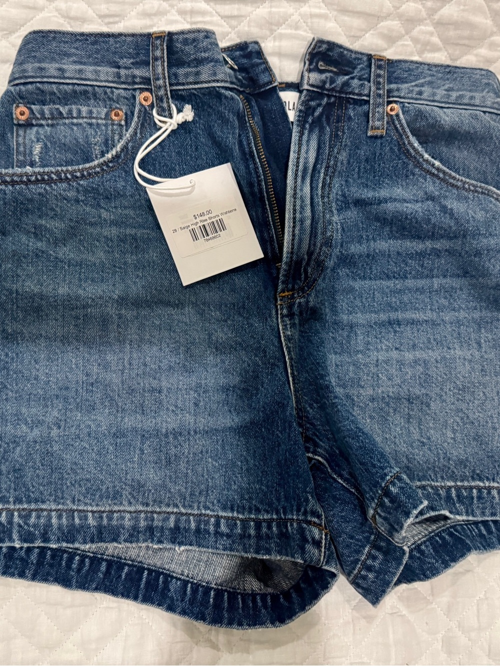 Pistola Saige High Rise Shorts in Wishbone